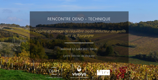 Oxygène et pilotage de l'équilibre oxydo-réducteur des profils vins de Bourgogne.